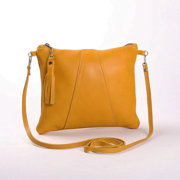 Crossover Bag by Thandana in Mustard