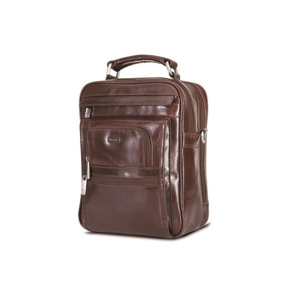 Alpine Large Gents Cross Body Tablet Bag with Top Handle and Shoulder Strap