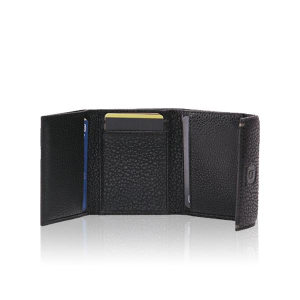 6019 Trifold wallet with flap over clip